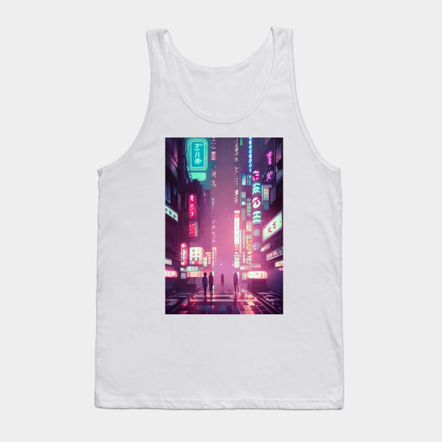 People Tokyo Neon Anime Japan Vibes <3 Tank Top by Trendy-Now
